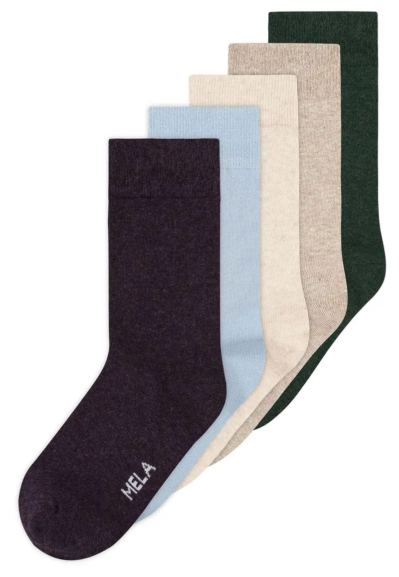 5 Paia Calzini Basic in Cotone Biologico Fairtrade