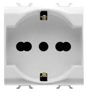 ABB 2CSK1109CH PRESA BIPASSO/SCHUKO 2P+T 10/16A BIANCO