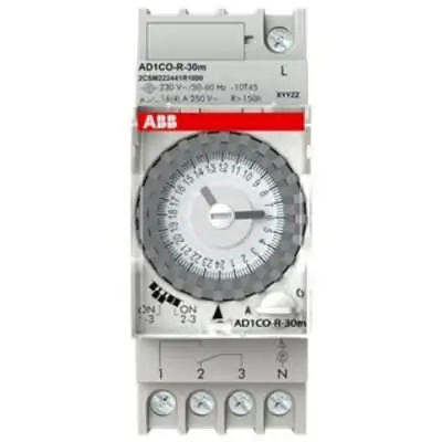 ABB     AD1COR30M      INTERRUTTORE ORARIO GIORNALIERO ANALOGICO