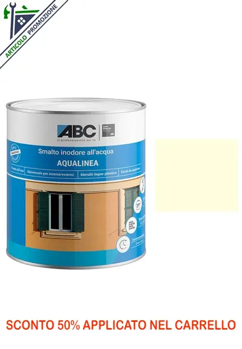 ABC Aqualinea Smalto Lucido 0021 Avorio 1 Lt
