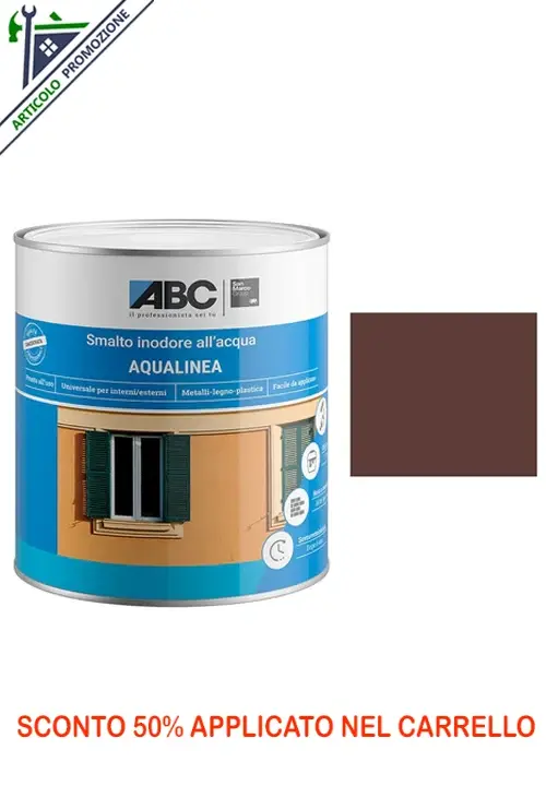 ABC Aqualinea Smalto Lucido 0030 Marrone 1 Lt