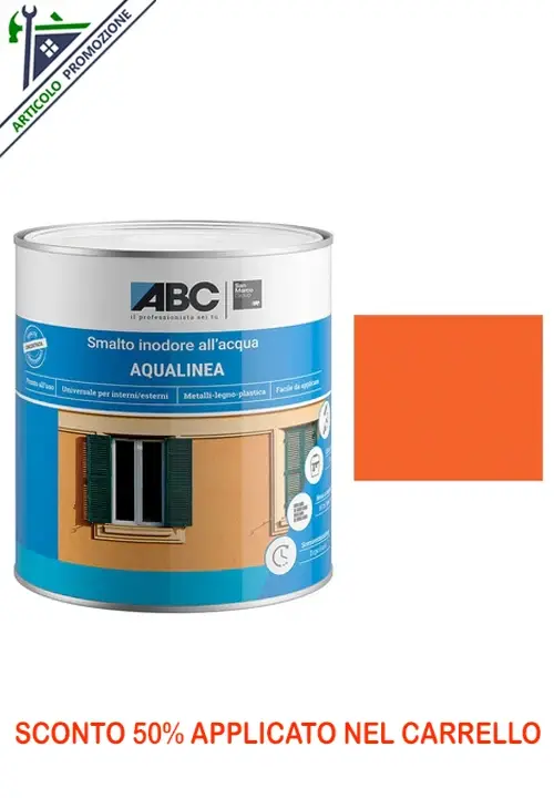 ABC Aqualinea Smalto Lucido  0042 Arancio Vivo 1 Lt