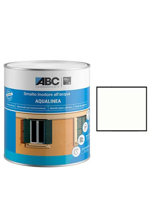 ABC Aqualinea Smalto Seta 0019 Bianco 1 Lt