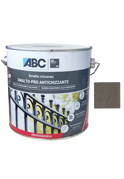 ABC Smalto-Pro Antichizzante Micaceo 8504 Ghisa 2,50 Lt