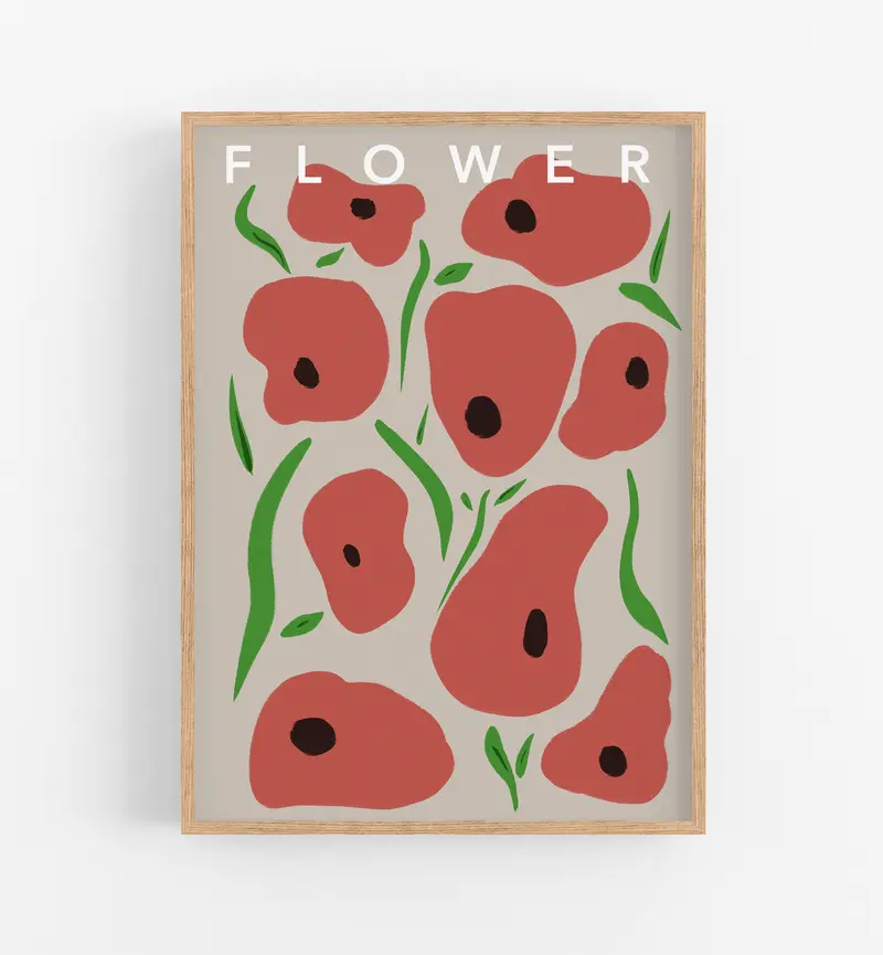 Abstract Flower Poppy