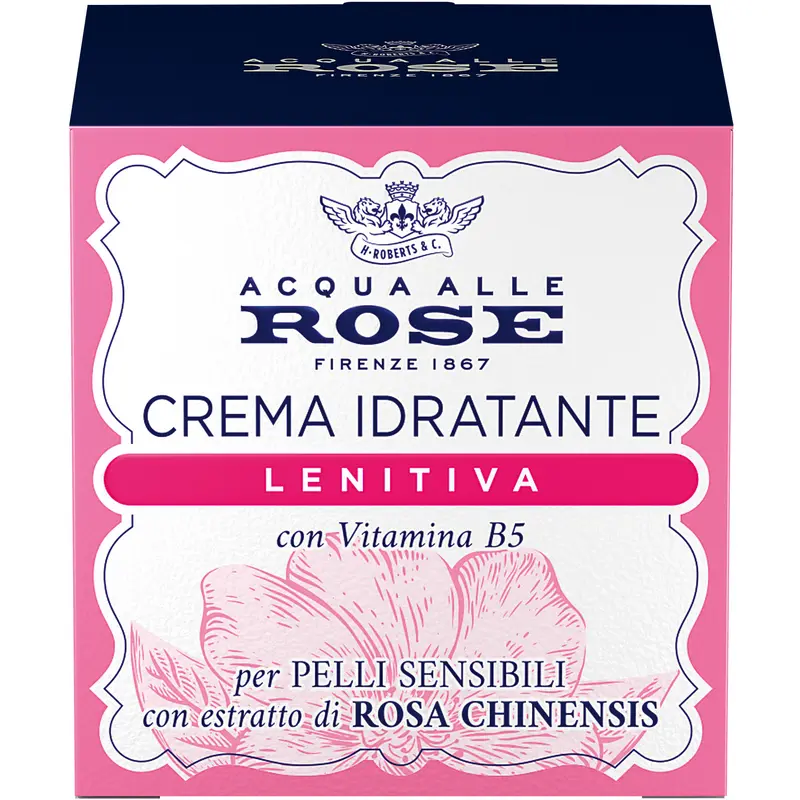 ACQUA ALLE ROSE CREMA IDRATANTE LENITIVA CON VITAMINA B5 PELLI SENSIBILI CON ESTRATTO DI ROSA CHINENSIS 50 ML