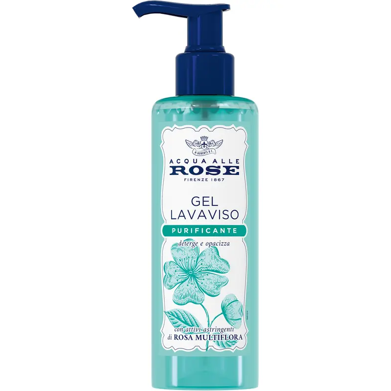 ACQUA ALLE ROSE GEL LAVAVISO PURIFICANTE CON ATTIVI ASTRINGENTI DI ROSA MULTIFLORA 200 ML