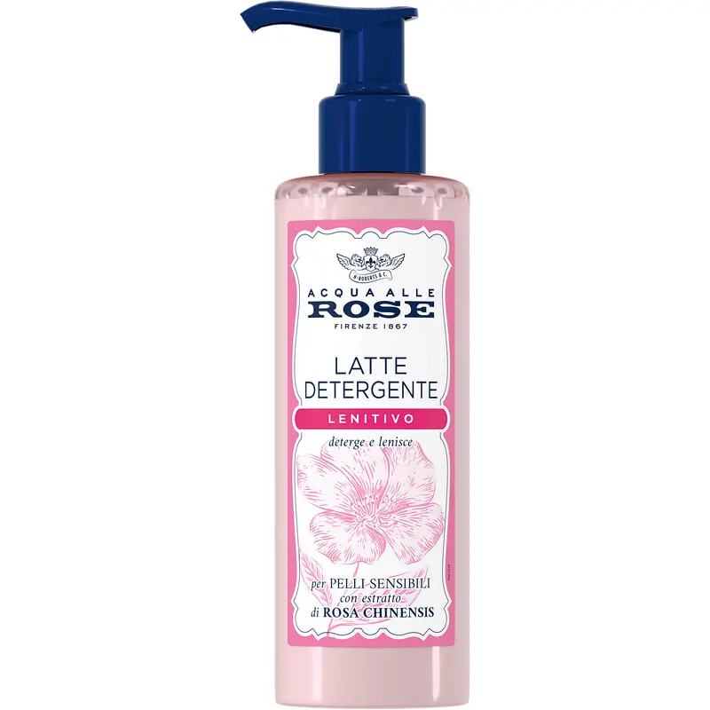 ACQUA ALLE ROSE LATTE DETERGENTE LENITIVO PELLI SENSIBILI CON ESTRATTO DI ROSA CHINENSIS 200 ML