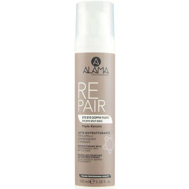 ALAMA REPAIR BYE BYE DOPPIE PUNTE LATTE RISTRUTTURANTE CAPELLI DANNEGGIATI E SFIBRATI 100 ML