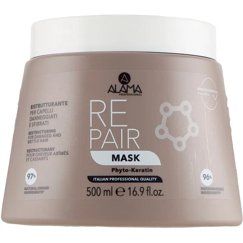 ALAMA REPAIR MASCHERA RISTRUTTURANTE PER CAPELLI DANNEGGIATI E SFIBRATI 500 ML