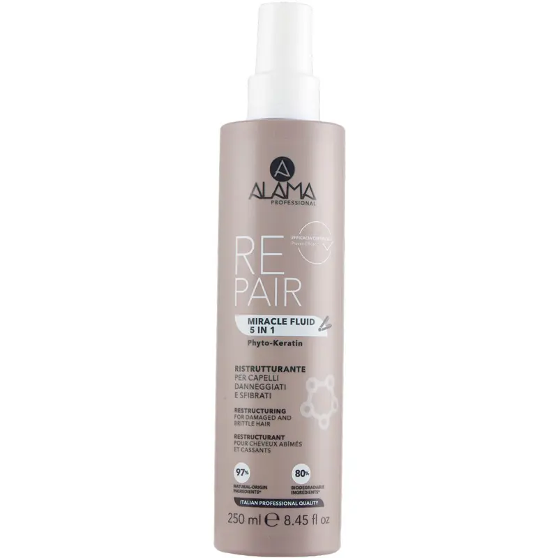 ALAMA REPAIR MIRACLE FLUIDE 5 IN 1 RISTRUTTURANTE PER CAPELLI DANNEGGIATI E SFIBRATI 250 ML