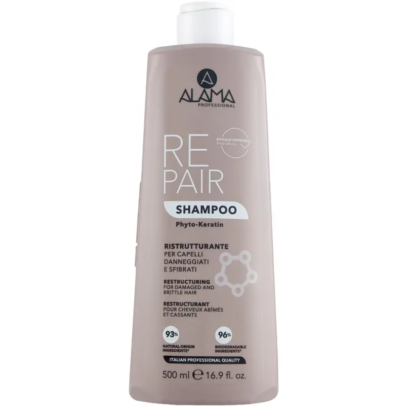 ALAMA REPAIR SHAMPOO RISTRUTTURANTE PER CAPELLI DANNEGGIATI E SFIBRATI 500 ML