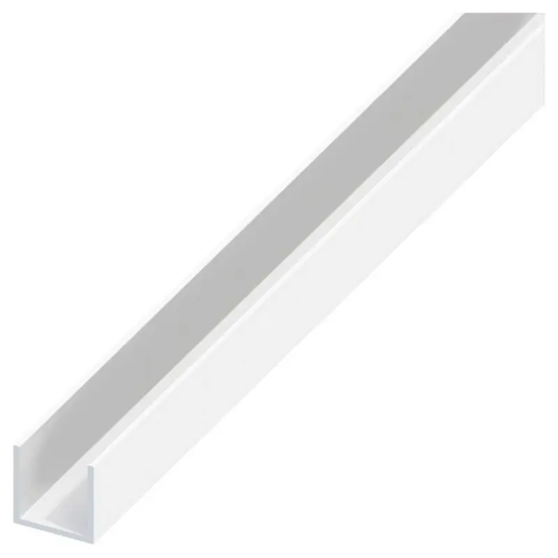 Alfer Profilo A U Alluminio Argento Cromato Mm. 15X10X1 Mt. 2 - 5 Pz