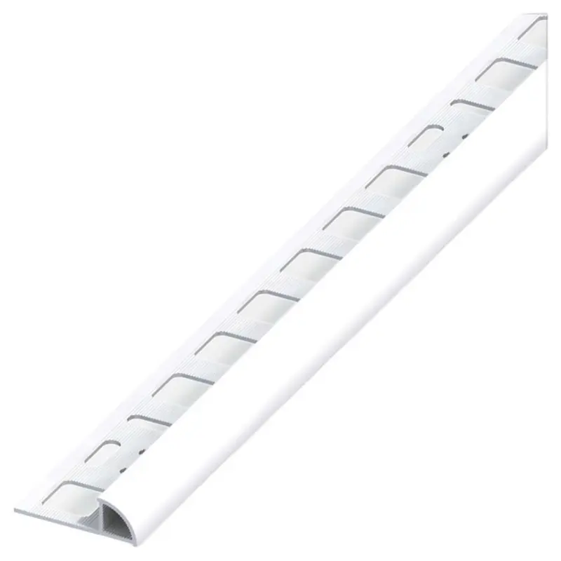 Alfer Profilo Ad Angolo Jolly Pvc Bianco Brillante Mm. 10X2,5 Mt. - 5 Pz