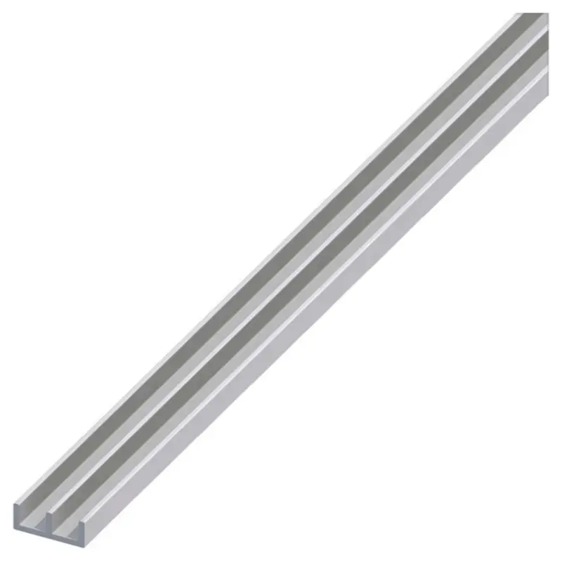 Alfer Profilo Ad Uu Alluminio Argento Satinato Mm. 12X16X1 Mt. 2