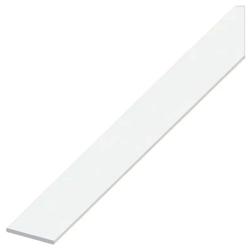 Alfer Profilo Barra Piatta Alluminio Bianco Mm. 20X2 Mt. 2 - 5 Pz