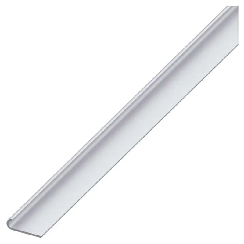 Alfer Profilo Per Bordi Unghietta Alluminio Argento Satinato Mm. 18X5,8X1 Mt. 1 - 5 Pz