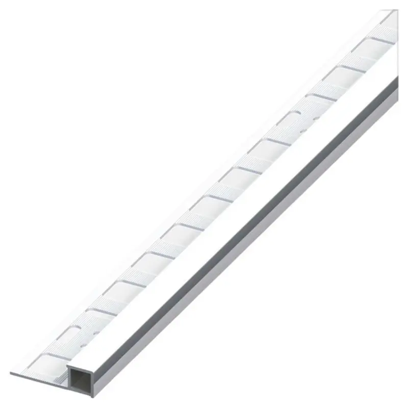 Alfer Profilo Quadrato Chiuso Jolly Alluminio Argento Cromato Mm. 12,5X2,5 Mt. - 5 Pz
