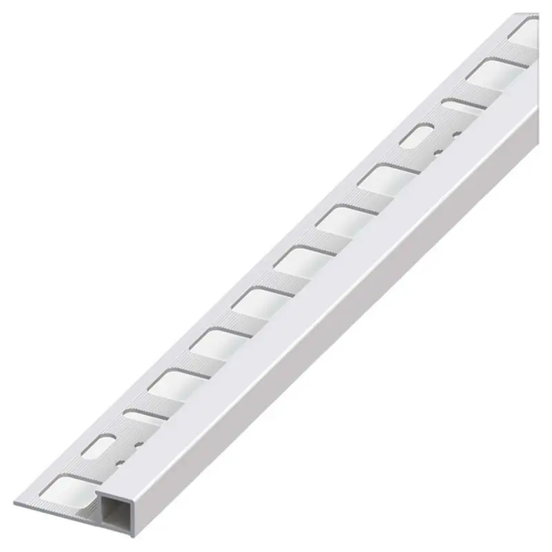 Alfer Profilo Quadrato Chiuso Jolly Alluminio Argento Satinato Mm. 12,5X2,5 Mt. - 5 Pz