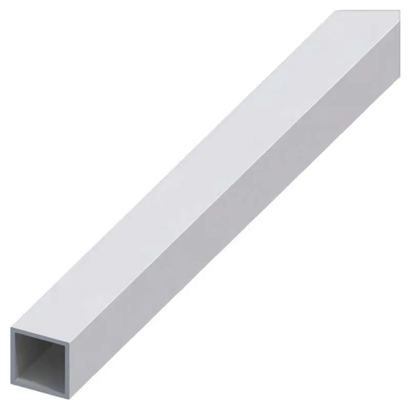 Alfer Profilo Tubo Quadrato Alluminio Argento Satinato Mm. 20X20X1 Mt. 1 - 5 Pz