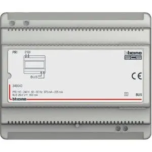 Alimentatore Citofonico Audio 2 Fili BTicino Terraneo 346040 - Versione 6 Moduli DIN