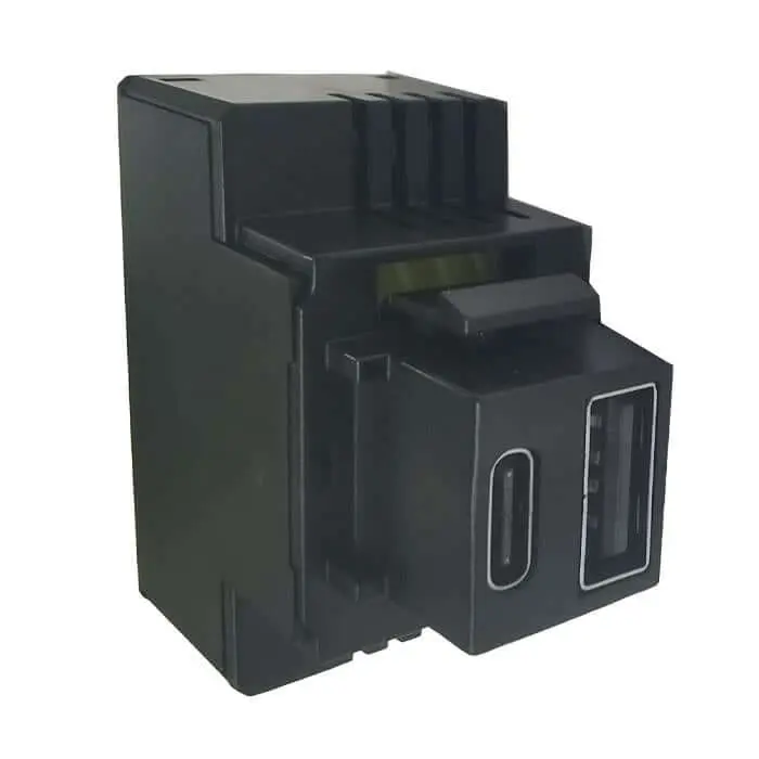 Alimentatore USB Perry USB002A – 20W PD Fast Charge A+C Nero