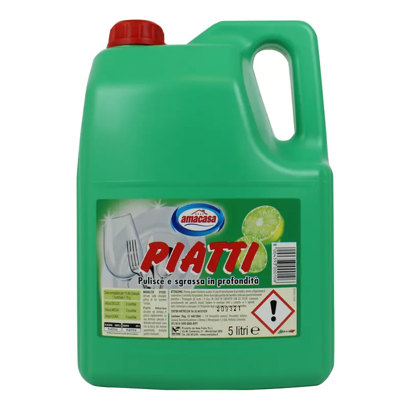 AMACASA PIATTI LIMONE 5 LITRI TANICA FORMATO PROFESSIONALE