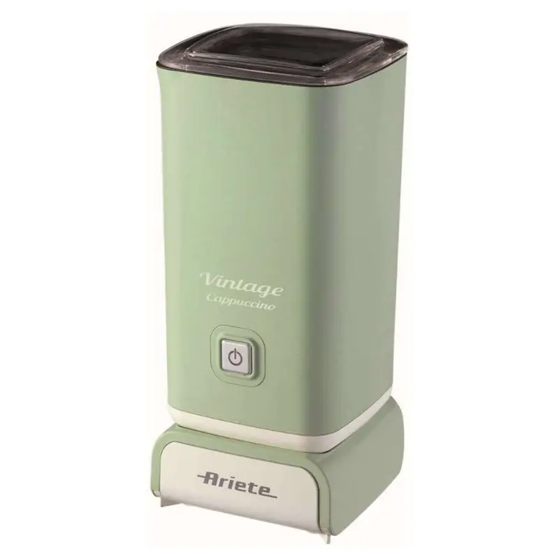 Ariete 2878 Cappuccinatore Vintage - Montalatte a caldo e a freddo - Cappuccino, cioccolata, infusi liofilizzati - 500 Watt - Verde