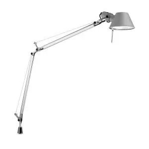 ARMTEMIDE A001000 TOLOMEO CORPO LAMPADA DA TAVOLO PARETE TERRA IN METALLO COLORE ALLUMINIO 1X77W E27