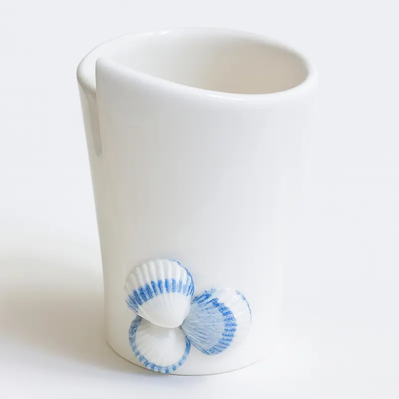 Arthesiana Porta Grissini Penne Ceramica Tema Mare H10 x Ø8 cm