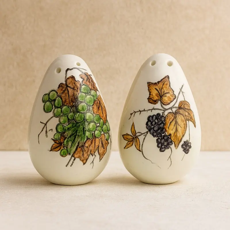 Arthesiana Uova Ceramica Dipinte a Mano Porta Pot Pourri 8x5 cm