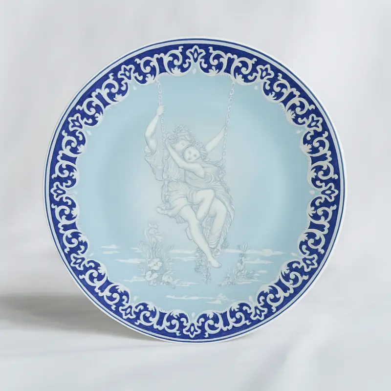 Atelier Sarti – Piatto Altalena “Armonia” in Porcellana 24cm – Made in Italy