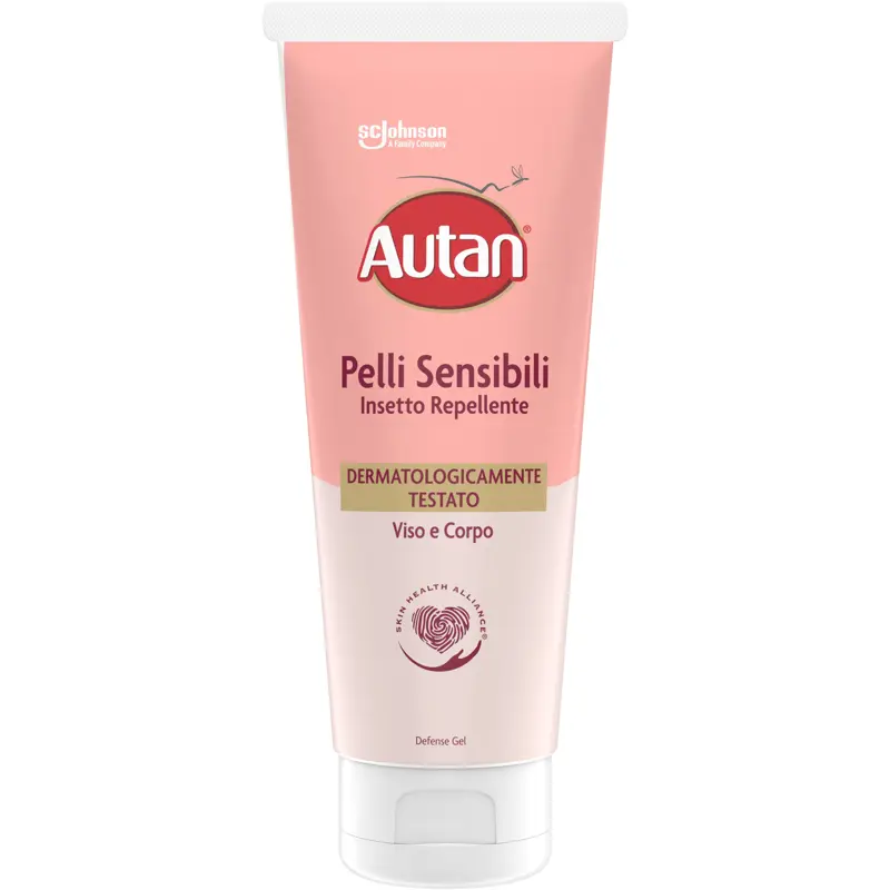 AUTAN PELLI SENSIBILI INSETTO REPELLENTE VISO CORPO TUBO 100 ML