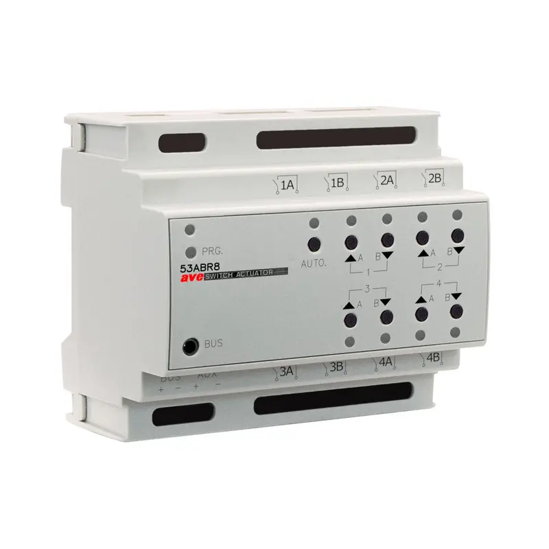 AVE 53ABR8 Attuatore Multifunzione 8 Canali - Controllo Luci Tapparelle AVEbus 10A