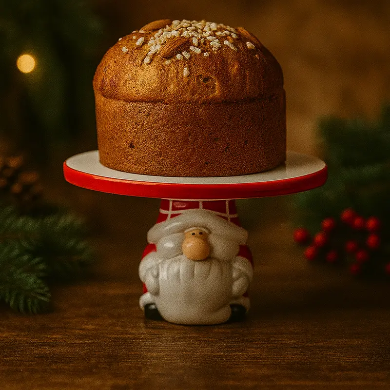 Babbomatto Alzata Panettone Ceramica H 11 x 20.5 cm