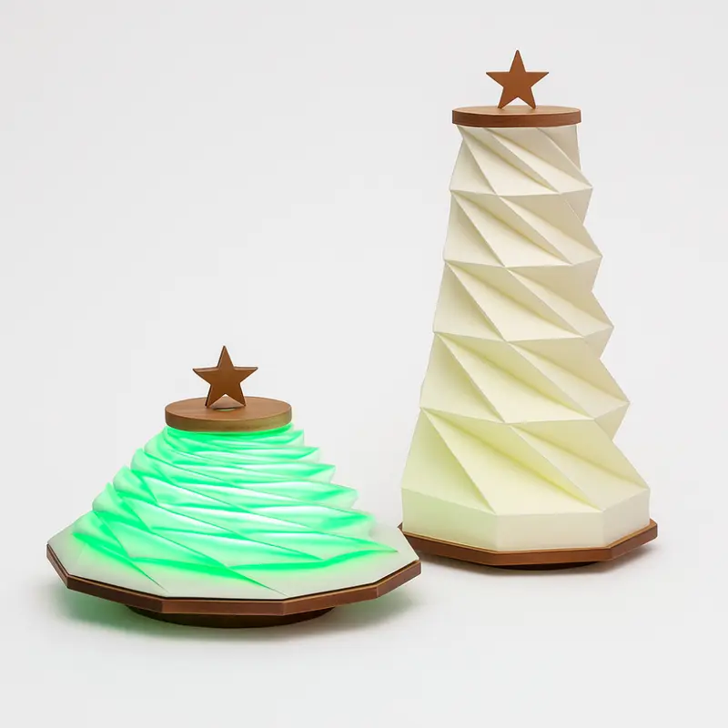 Babbomatto Lampada Albero Natale Estensibile 16x9 / 16x30 cm