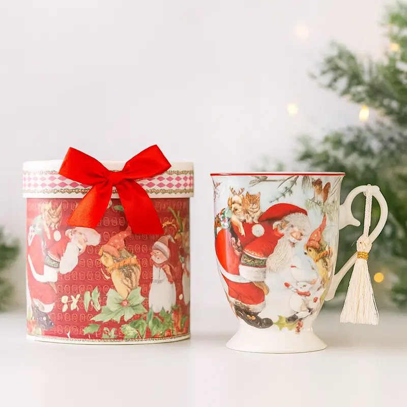 Babbomatto Mug Porcellana Babbo Natale con Scatola