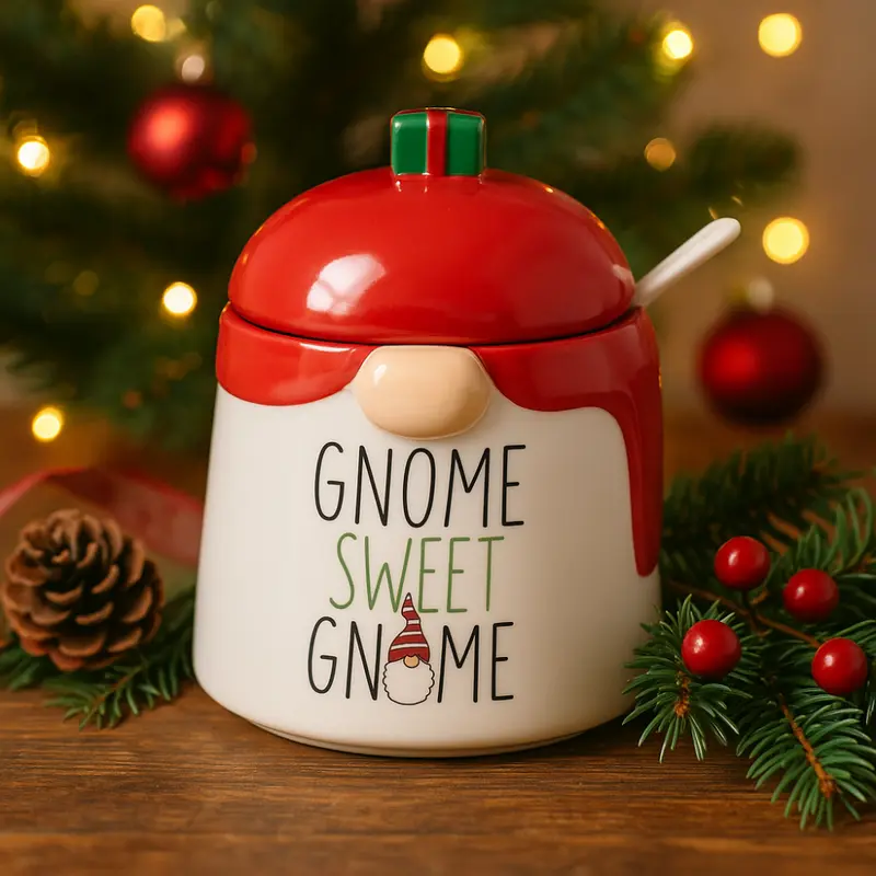 Babbomatto Zuccheriera Gnome Sweet Gnome Ceramica H12x9 cm