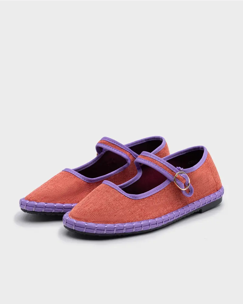 Ballerine Espadrillas Mattone e Lilla - solo 38 (calza 37)