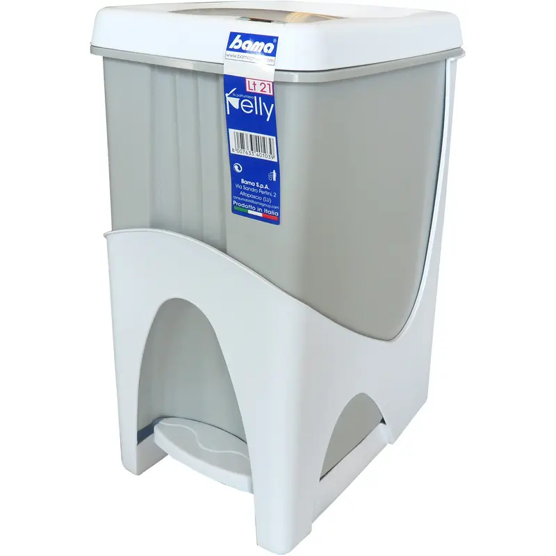 BAMA PELLY PATTUMIERA CAPACITA' 21 LT COLORE BIANCO