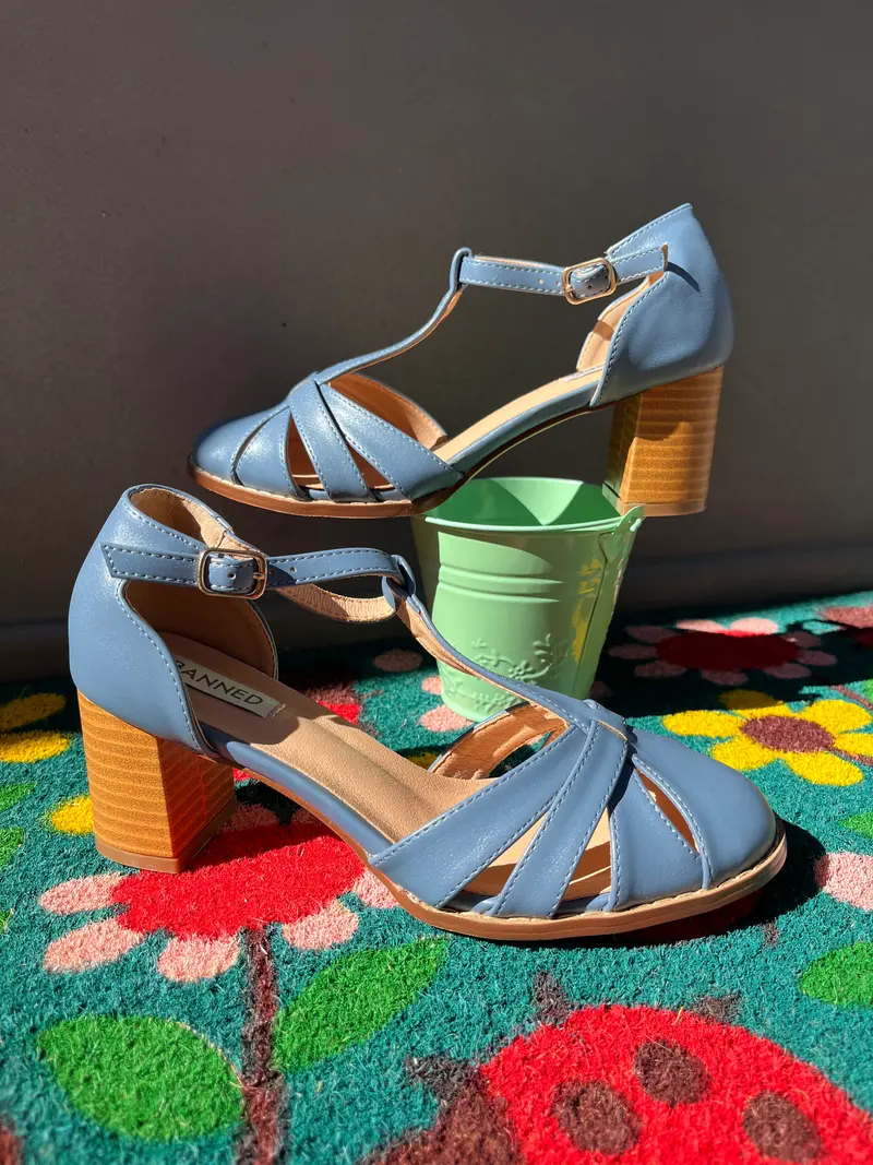 Banned - Decollete T-bar Azzurro - 37-38-39-41