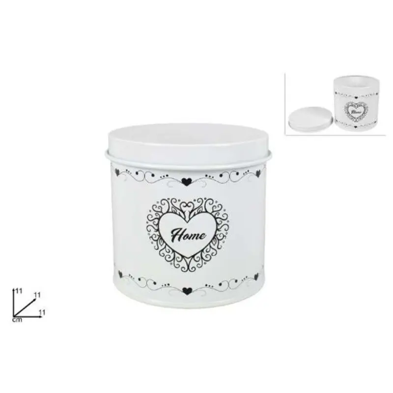 Barattolo Tondo Cuore Home con Coperchio