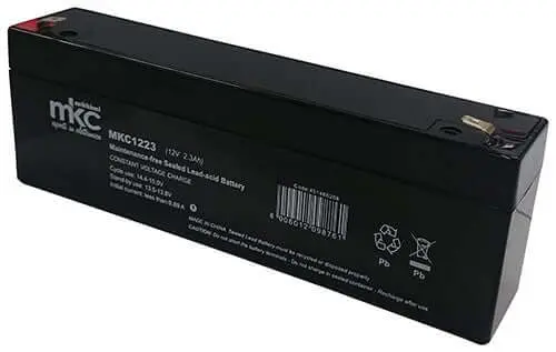 Batteria Ricaricabile al Piombo Melchioni 12V 2,3Ah - Terminale Faston 4,8mm