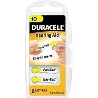 Batterie Duracell 10 Zinco Aria PR70 1,4V - Apparecchi Acustici 6 Pezzi