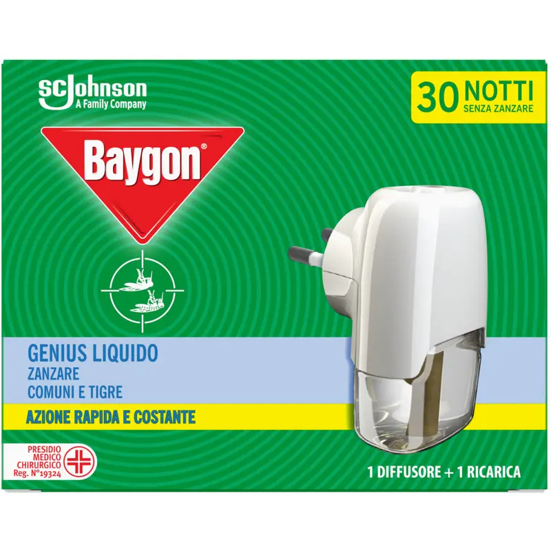 BAYGON GENIUS INSETTICIDA LIQUIDO BASE+RICARICA