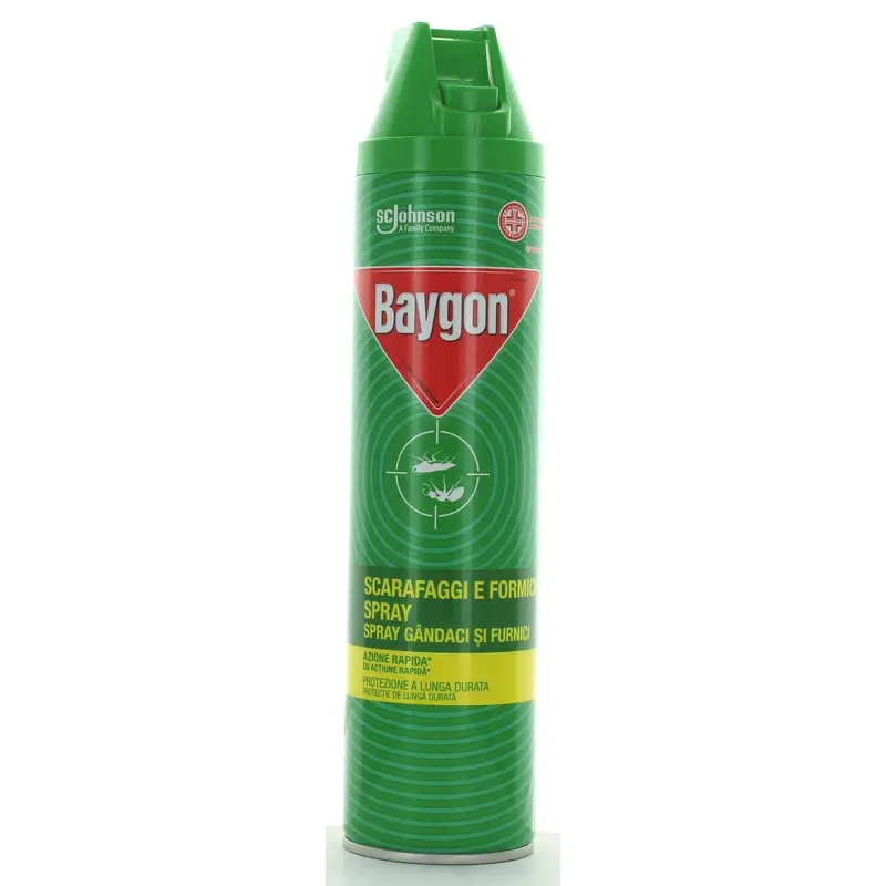 BAYGON VERDE INSETTICIDA SPRAY SCARAFAGGI E FORMICHE 400 ML