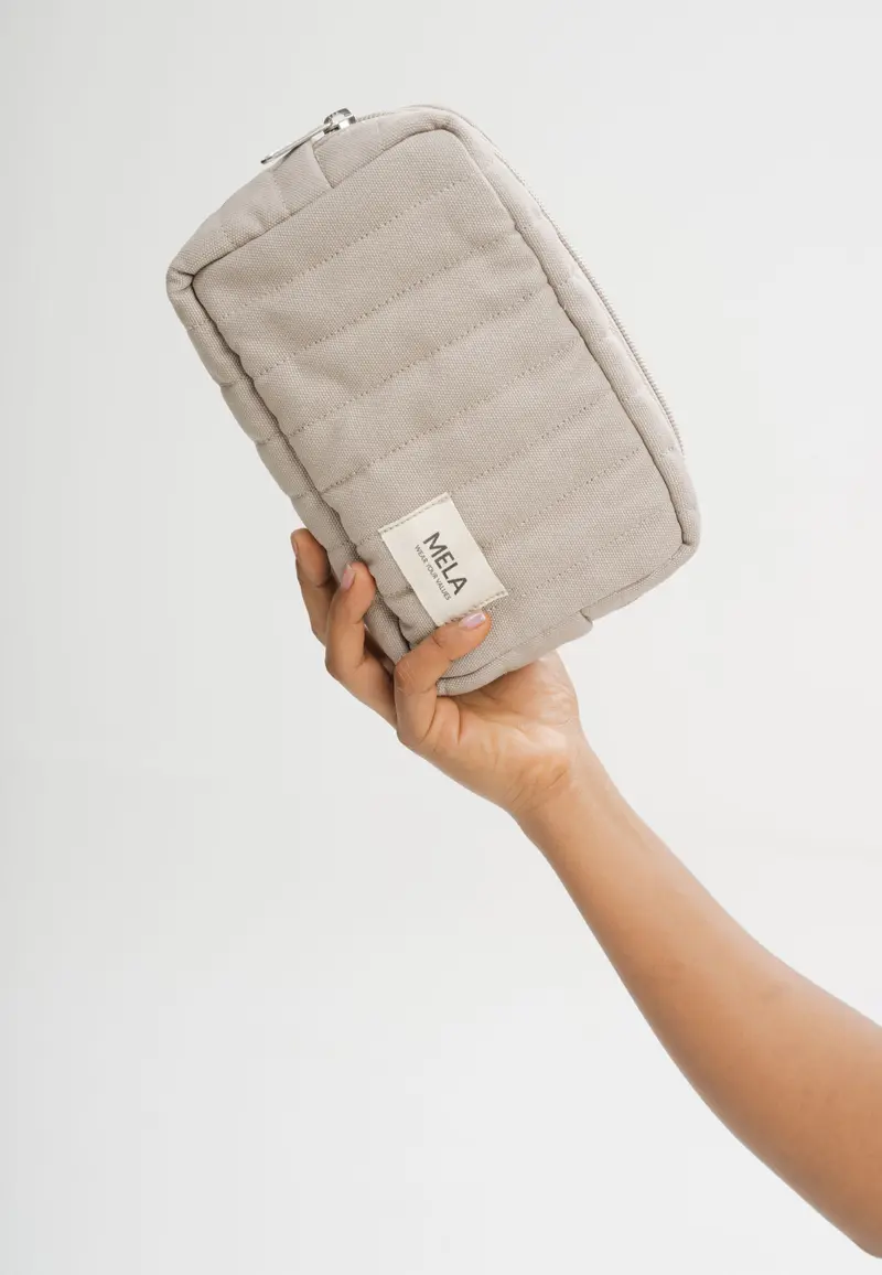 Beauty Case Imbottito in Cotone Biologico
