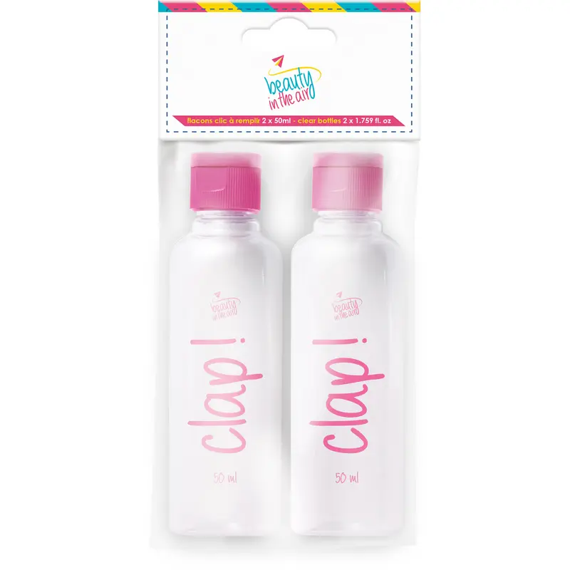 BEAUTY IN THE AIR FLACONI CLAP TRASPARENTI 2 PZ x 100 ML