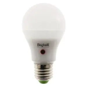 BEGHELLI 56158 LAMPADA LED GOCCIA OPALE CON CREPUSCOLARE 12W 230VAC