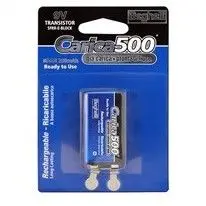 BEGHELLI 8853 - Batteria Ricaricabile 9V 150mAh NiMH Transistor Bassa Autoscarica